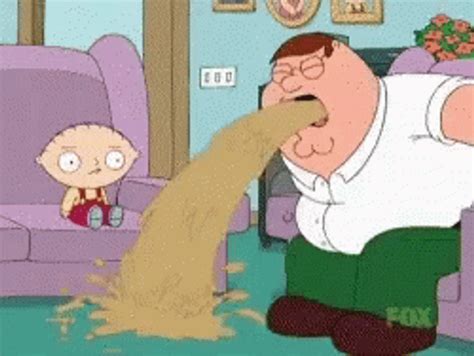 family guy throw up scene|family guy funny throw up.